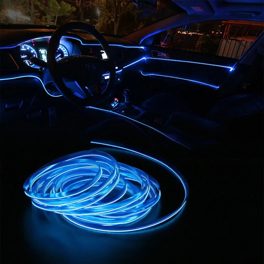 Neon Car Interior Lighting Strips